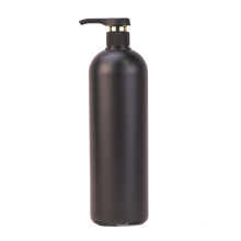 Custom bottle manufacturer eco friendly 1L matt black shampoo bottles plastic empty shampoo bottle